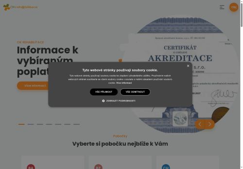 Zobrazit webové stránky OK rehabilitace Hodonín - MUDr. Otto Vlach, MUDr. Josef Bouček