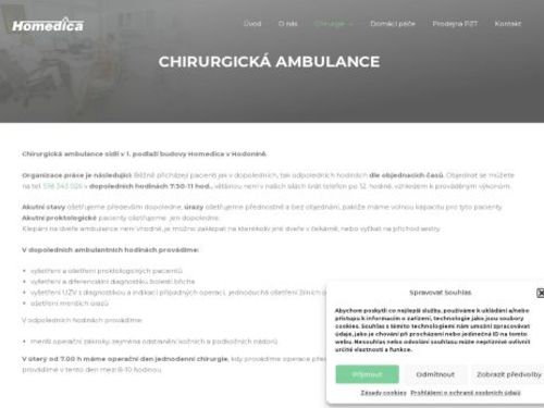 Chirurgická ambulance Homedica s.r.o. - MUDr. Přemysl Dörr