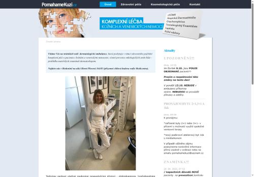 Zobrazit webové stránky Kožní ambulance - MUDr. Lenka Kráľovičová