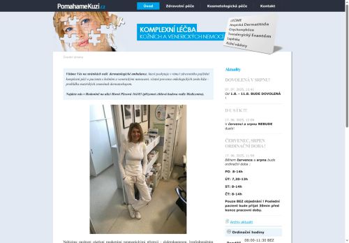 Zobrazit webové stránky Kožní ambulance - MUDr. Lenka Kráľovičová