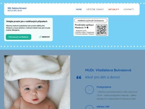 Praktický lékař pro děti a dorost - MUDr. Vladislava Bulvasová