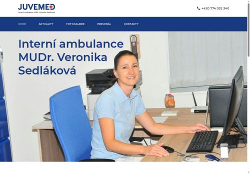 Zobrazit webové stránky Interní ambulance JUVEMED - MUDr. Veronika Sedláková
