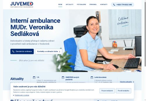 Zobrazit webové stránky Interní ambulance JUVEMED - MUDr. Veronika Sedláková