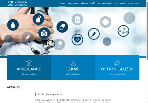 Zobrazit webové stránky Poliklinika Veselí nad Moravou