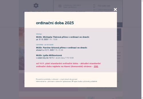 Zobrazit webové stránky Praktický lékař pro děti a dorost - MUDr. Jitka Macková