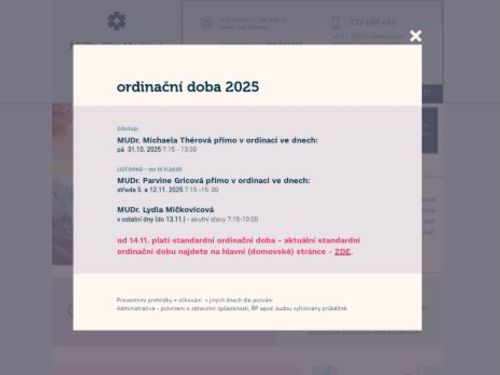 Praktický lékař pro děti a dorost - MUDr. Jitka Macková