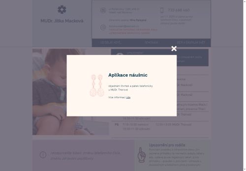Zobrazit webové stránky Praktický lékař pro děti a dorost - MUDr. Jitka Macková