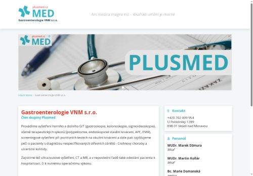 Zobrazit webové stránky Gastroenterologie VMN s.r.o. - MUDr. Roman Halouzka, MUDr. Marek Džmura
