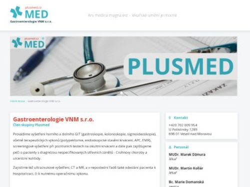 Gastroenterologie VMN s.r.o. - MUDr. Roman Halouzka, MUDr. Marek Džmura