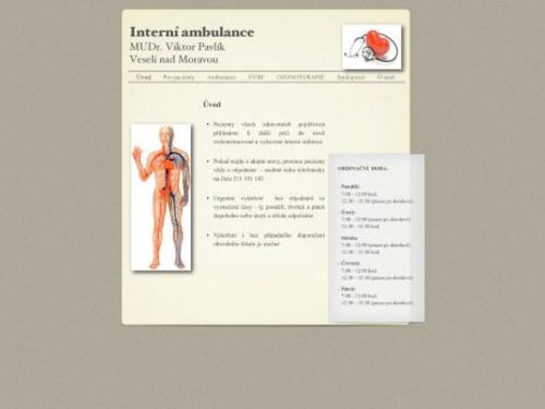 Interní a cévní ambulance - MUDr. Viktor Pavlík