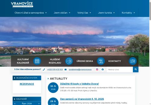 Zobrazit webové stránky Obecní úřad Vranovice