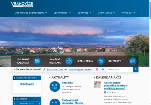 Zobrazit webové stránky Obecní úřad Vranovice