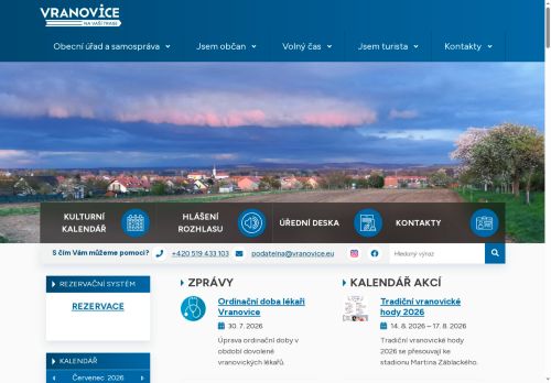 Zobrazit webové stránky Obecní úřad Vranovice