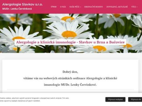 Alergologie - MUDr. Lenka Červinková