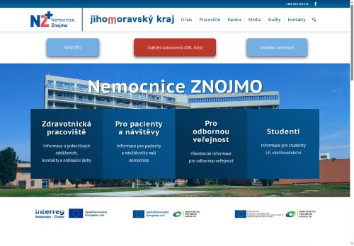 Zobrazit webové stránky Nemocnice Znojmo