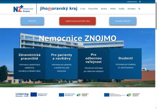Zobrazit webové stránky Nemocnice Znojmo