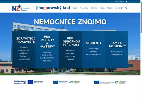 Zobrazit webové stránky Nemocnice Znojmo