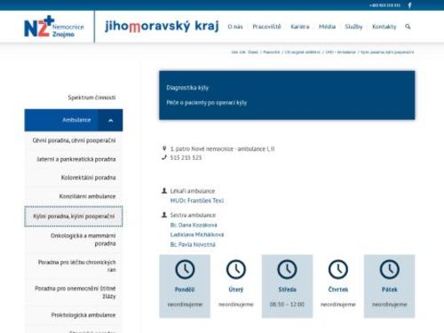 Kýlní poradna - Nemocnice Znojmo