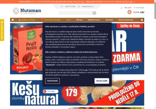 Nutsman s.r.o. nabízí práci na pozici skladník/ce v obci Těmice