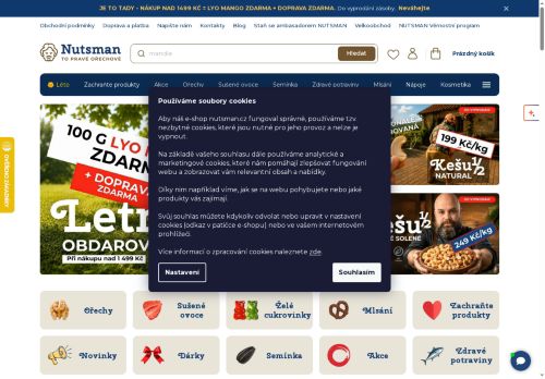 Nutsman s.r.o. nabízí práci na pozici referent/referentka zákaznického servisu e-shopu v obci Těmice