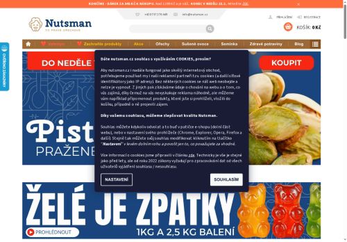 Nutsman s.r.o. nabízí práci na pozici skladník/ce v obci Těmice