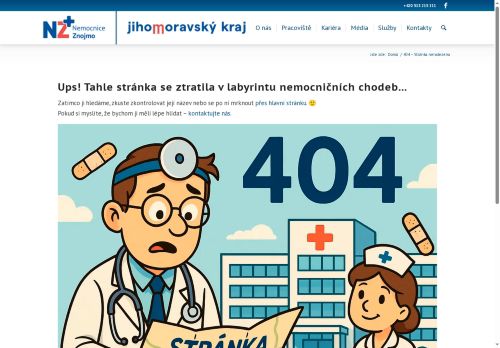 Zobrazit webové stránky Novorozenecká riziková poradna - Nemocnice Znojmo