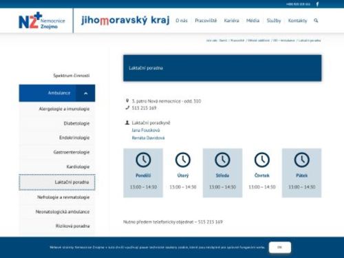 Laktační poradna - Nemocnice Znojmo