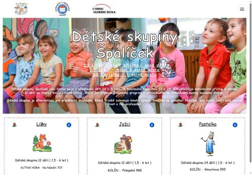Zobrazit webové stránky Dětská skupina Špalíček
