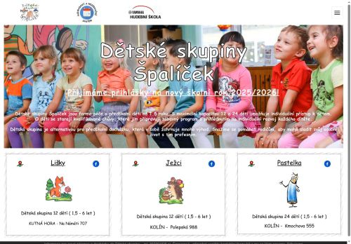 Zobrazit webové stránky Dětská skupina Špalíček