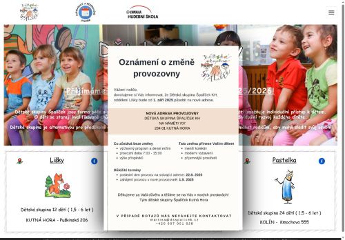 Zobrazit webové stránky Dětská skupina Špalíček