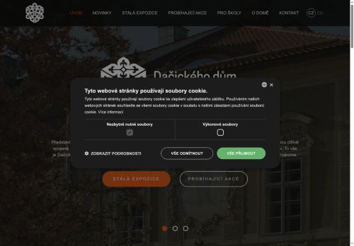 Zobrazit webové stránky Dačického dům