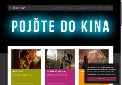 Zobrazit webové stránky Kino Modrý kříž
