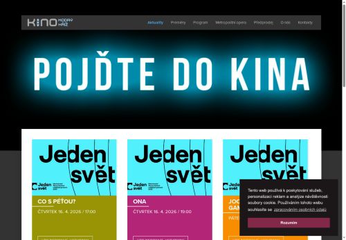 Zobrazit webové stránky Kino Modrý kříž