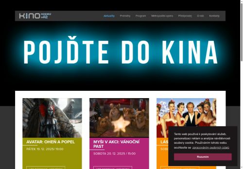 Zobrazit webové stránky Kino Modrý kříž