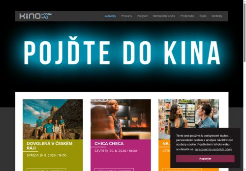 Zobrazit webové stránky Kino Modrý kříž