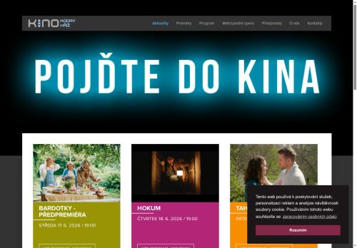 Zobrazit webové stránky Kino Modrý kříž