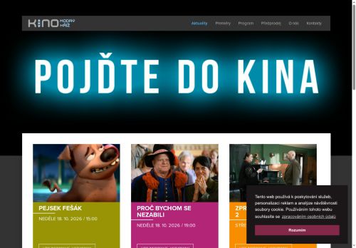 Zobrazit webové stránky Kino Modrý kříž