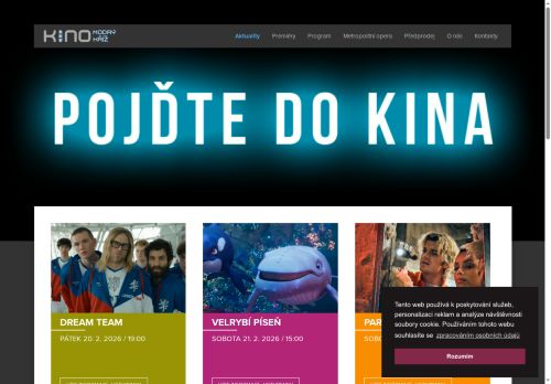 Zobrazit webové stránky Kino Modrý kříž