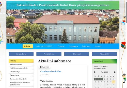 Zobrazit webové stránky Základní škola a Praktická škola Kutná Hora