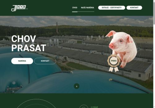 Webové stránky JHYB s.r.o., Jívoví