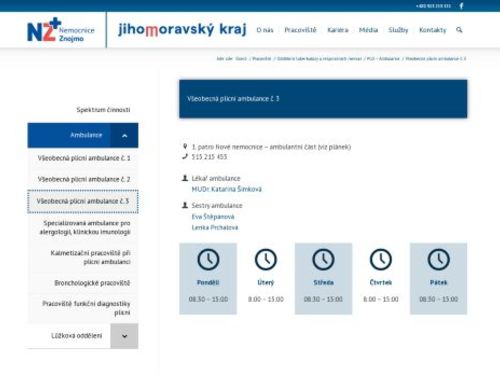 Centrum léčby závislosti na tabáku - Nemocnice Znojmo