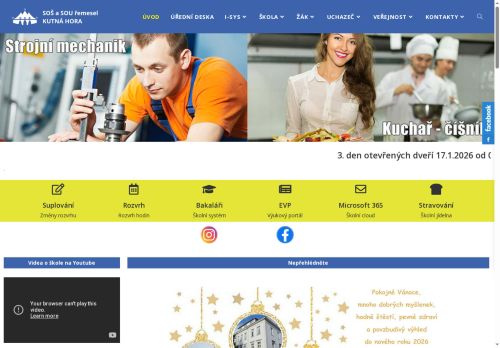 Zobrazit webové stránky Střední odborná škola a Střední odborné učiliště řemesel