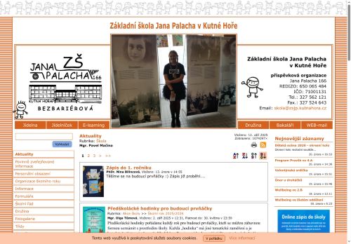 Zobrazit webové stránky Základní škola Jana Palacha