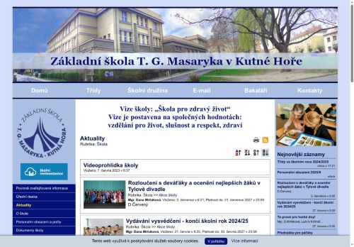Zobrazit webové stránky Základní škola T. G. Masaryka