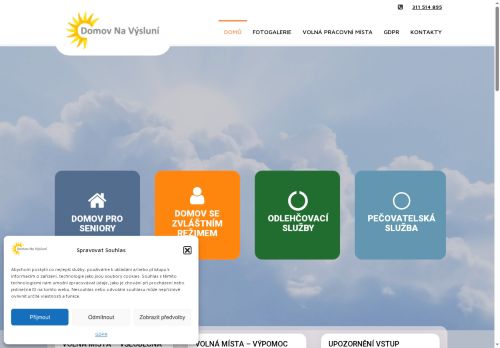 Webové stránky Domov Na Výsluní, Hořovice, Hořovice