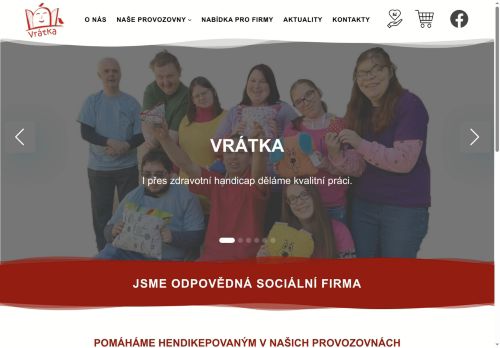 Vrátka, z.s. nabízí práci na pozici ZÁSTUPCE VEDOUCÍHO V CUKRÁŘSKÉ VÝROBĚ (M/Ž) - POUZE PRO OZP! v obci Třebíč