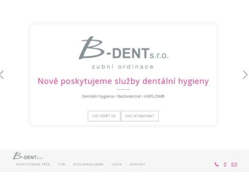 Zubní ordinace B-dent s.r.o. - MDDr. Barbara Lichá, MDDr. Zdena Slušňáková