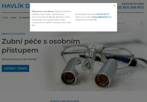 Zobrazit webové stránky Zubní klinika Havlík Dental Clinic s.r.o. - MUDr. Ivo Havlík