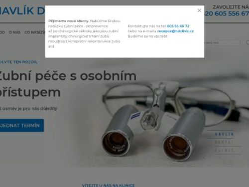 Zubní klinika Havlík Dental Clinic s.r.o. - MUDr. Ivo Havlík