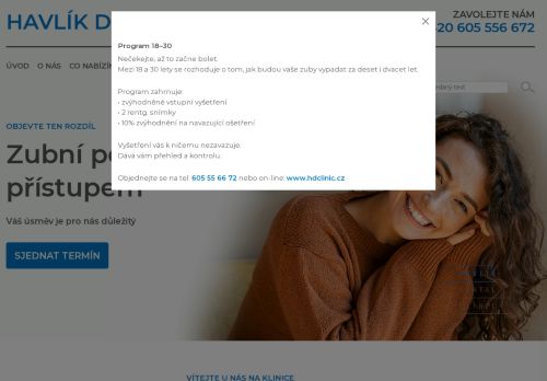 Zobrazit webové stránky Zubní klinika Havlík Dental Clinic s.r.o. - MUDr. Ivo Havlík